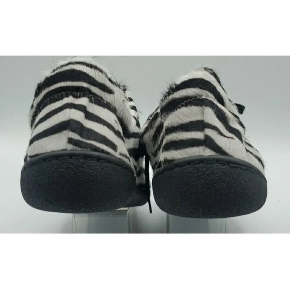 Aintap Womens Zebra SNEAKER Wide Shoes Smooth Leather Handmade US W8-8.5 /39 - Picture 11 of 14